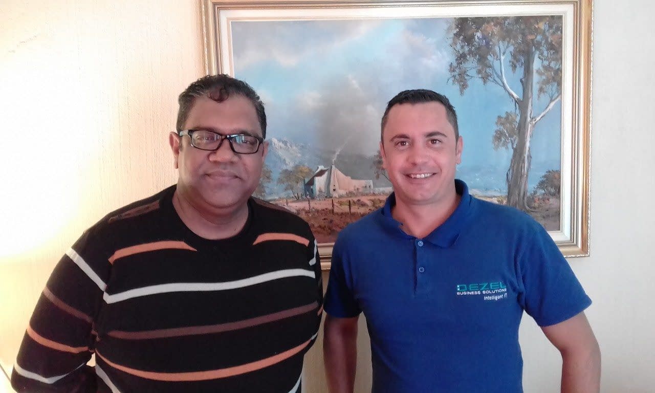 Chris Moodley and Gerhard Aspeling (L to R) attended ‘Create and Publish a WordPress Website’