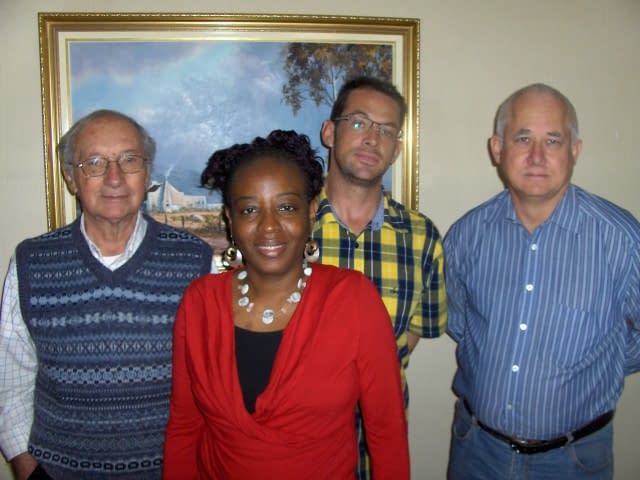 Fernando, Mwangie, Danie and Stuart (L to R) - Create FREE Website-Create and Publish a WordPress Website